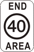 r4-11 end of 40km speed zone sign.