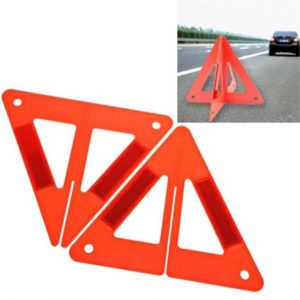 Temporary warning triangles for emergencies.